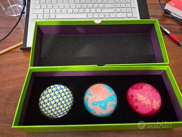 Set di 3 fermacarte Shangai Tangbin vetro