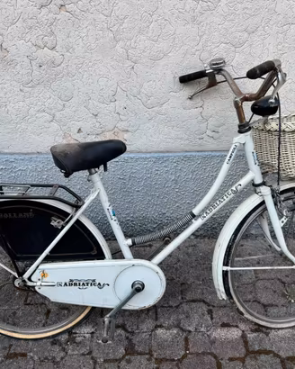 Bicicletta donna Adriatica Campioli vintage bianca