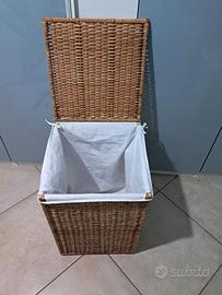cesto vimini per bucato