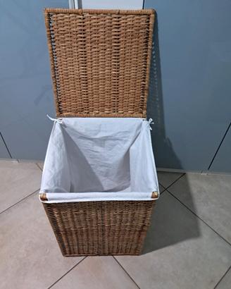 cesto vimini per bucato