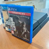 PS4+3giochi +1 controller (COD The Last of Us NFS)