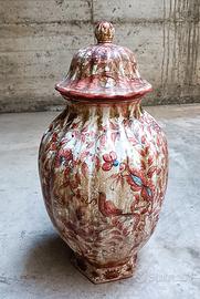 Vaso maiolica produzione artigianale italiana '50
