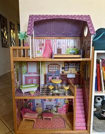 Casa delle bambole Kidkraft in legno per Barbie