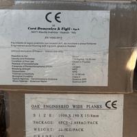 Parquet spazzolato rovere 12 mq