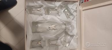 Bottiglia e bicchieri Argento 800 925