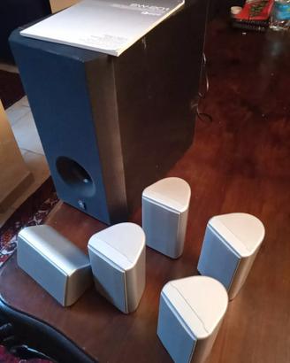 Home Theatre Yamaha 5 altoparlanti + SubWoofer
