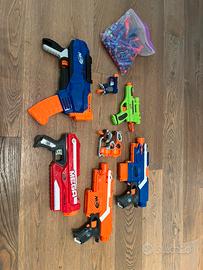 Set pistole NERF e rispettivi dardi