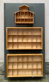 Espositore con vetrinette