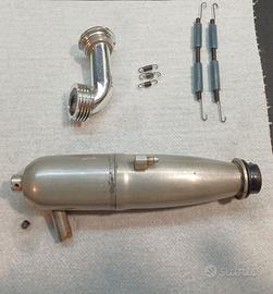 Marmitta per motore scoppio 3,5 cc. pista on road