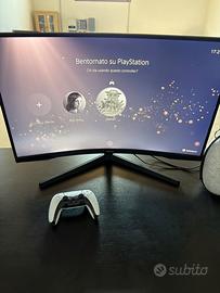 Play station 5 + monitor Samsung G5 + cuffie elite