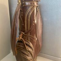 Borsa da golf in pelle vintage di Burton MFG Co
