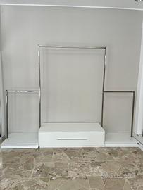 Appenderia in acciaio inox con cassettiere