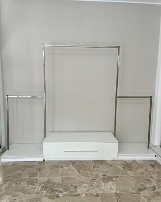 Appenderia in acciaio inox con cassettiere