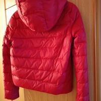 piumino d'oca rosso donna 
