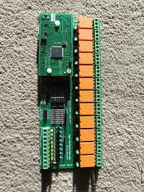 Scheda 12relay programmabile, web server integrato