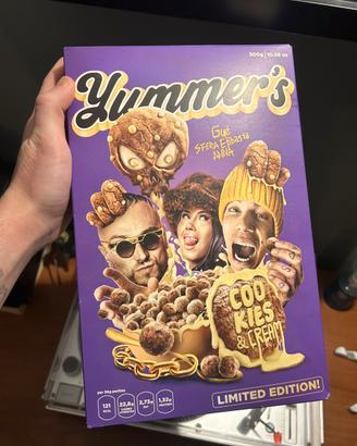 Scatola Cereali Yummer’s Guè, Anna, Sfera Ebbasta