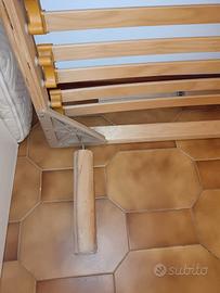 Rete letto con doghe una piazza e mezzo