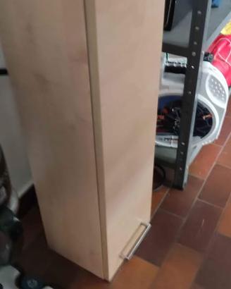 Mobiletto da parete con ante in vetro