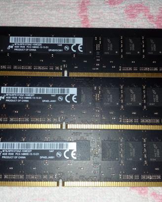Ram Micron DDR3 1866 mhz ECC