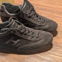 HOGAN sneakers uomo Brown scamosciate