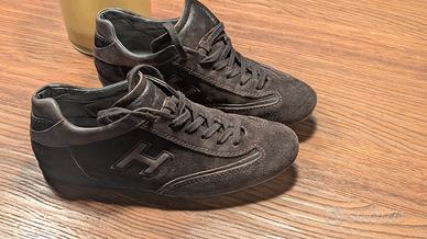 HOGAN sneakers uomo Brown scamosciate