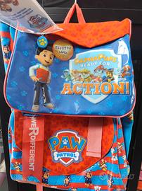 Zaino borsa scuola personaggi Paw Patrol con orolo
