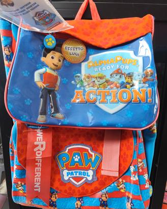 Zaino borsa scuola personaggi Paw Patrol con orolo