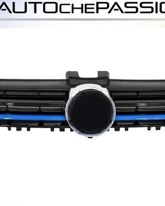 Griglia calandra R line GTE blu VW Golf 7 2012 201