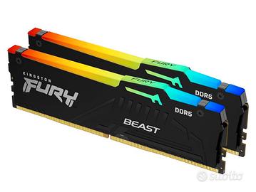 King Fury Beast 16GBx2 = 32GB ram perfetti! RGB