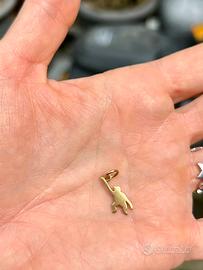 Ciondolo dodo scimmia oro 18 kt