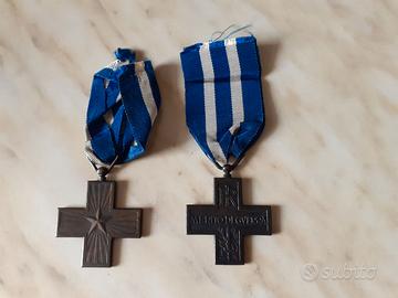 2 Croci Medaglie al merito di guerra Esercito Ital