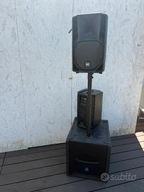 Impianto casse attive RCF MK4  + SUB DB 800 attivo