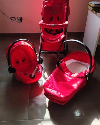Passeggino Trio Chicco Rosso