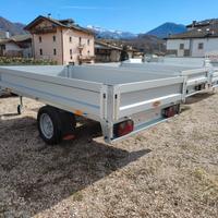 Carrello rimorchio auto con ruote sotto