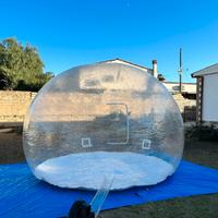 Bubble tend, Glamping, bolla gonfiabile