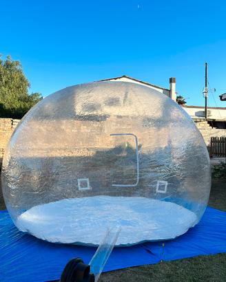 Bubble tend, Glamping, bolla gonfiabile