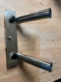Portacanna da murata  regolabili inox