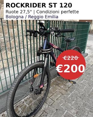 Mountain Bike Rockrider ST120, Condizioni perfette