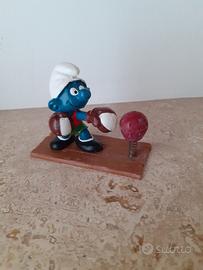 Puffo con sacco da boxe 