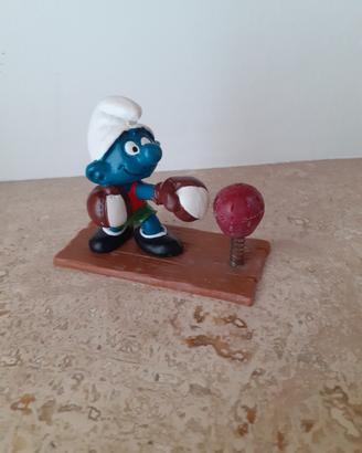 Puffo con sacco da boxe 