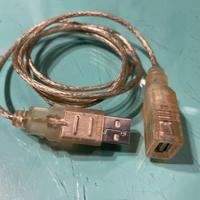 Cavo prolunga USB trasparente Lunghezza cm. 105