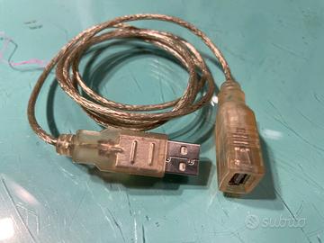 Cavo prolunga USB trasparente Lunghezza cm. 105