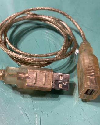 Cavo prolunga USB trasparente Lunghezza cm. 105