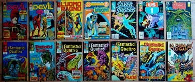 14 fumetti CORNO F Logan DEVIL Fantastici 4 Batman