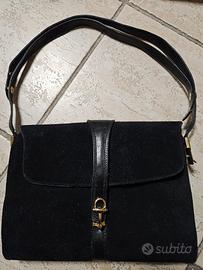 borsa vintage scamosciata 