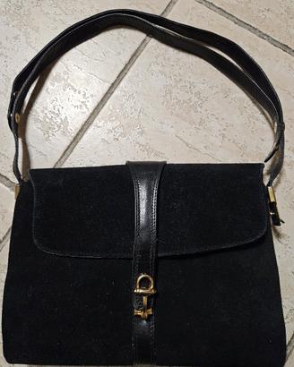 borsa vintage scamosciata 