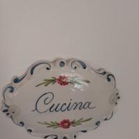 Targhetta in ceramica