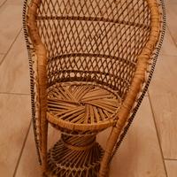 Mini sedia vintage in vimini