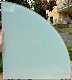 3 MENSOLE ANGOLARI 45x45 VETRO SATINATO