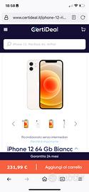 Iphone 12 128 GB BIANCO USATO